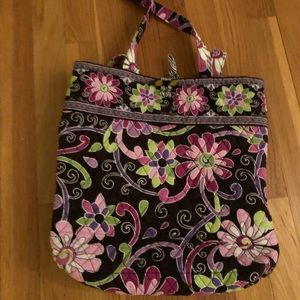 Vera Bradley purple flower pattern bag
